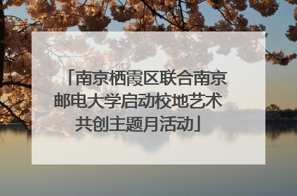 南京栖霞区联合南京邮电大学启动校地艺术共创主题月活动