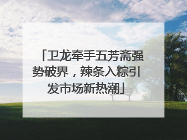 卫龙牵手五芳斋强势破界，辣条入粽引发市场新热潮