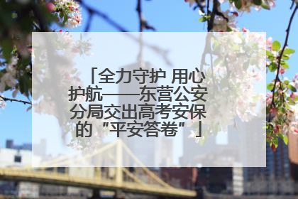全力守护 用心护航——东营公安分局交出高考安保的“平安答卷”