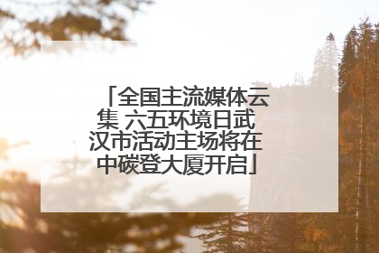 全国主流媒体云集 六五环境日武汉市活动主场将在中碳登大厦开启