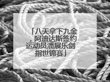 八天拿下九金，阿迪达斯签约运动员潘展乐剑指世锦赛