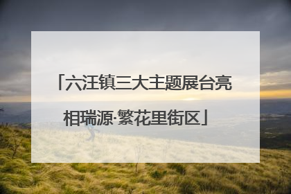 六汪镇三大主题展台亮相瑞源·繁花里街区