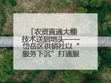 农资直通大棚 技术送到地头——岱岳区供销社以“服务下沉”打通服务“三农”最后一公里