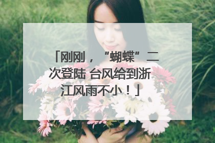 刚刚，“蝴蝶”二次登陆 台风给到浙江风雨不小！