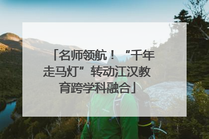 名师领航！“千年走马灯”转动江汉教育跨学科融合