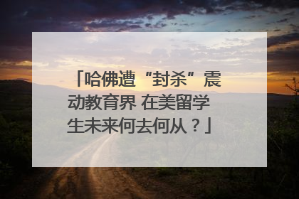 哈佛遭“封杀”震动教育界 在美留学生未来何去何从？