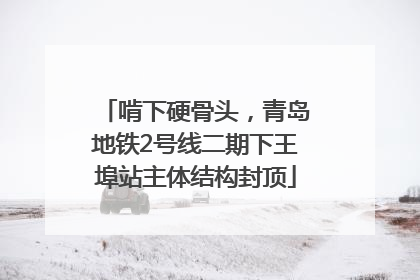 啃下硬骨头，青岛地铁2号线二期下王埠站主体结构封顶