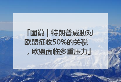 图说｜特朗普威胁对欧盟征收50%的关税，欧盟面临多重压力