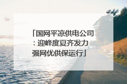 国网平凉供电公司：迎峰度夏齐发力 强网优供保运行