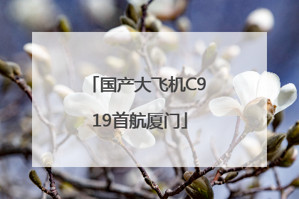 国产大飞机C919首航厦门