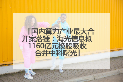 国内算力产业最大合并案落锤：海光信息拟1160亿元换股吸收合并中科曙光