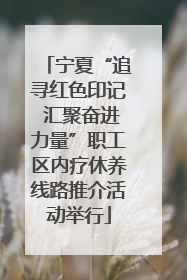 宁夏“追寻红色印记 汇聚奋进力量”职工区内疗休养线路推介活动举行
