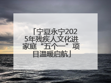 宁夏永宁2025年残疾人文化进家庭“五个一”项目温暖启航