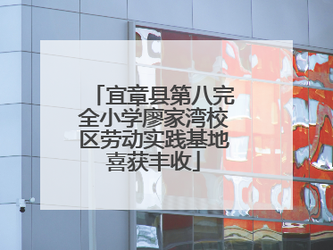 宜章县第八完全小学廖家湾校区劳动实践基地喜获丰收