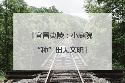 宜昌夷陵：小庭院“种”出大文明