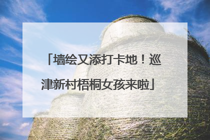 墙绘又添打卡地！巡津新村梧桐女孩来啦