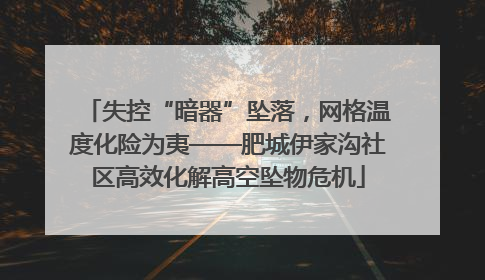 失控“暗器”坠落，网格温度化险为夷——肥城伊家沟社区高效化解高空坠物危机