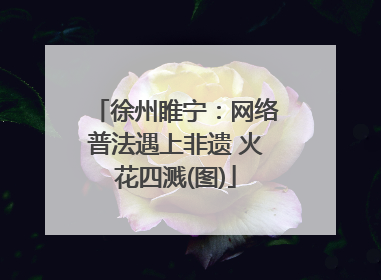 徐州睢宁：网络普法遇上非遗 火花四溅(图)