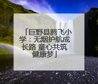 巨野县腾飞小学：无烟护航成长路 童心共筑健康梦