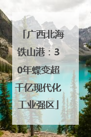 广西北海铁山港：30年蝶变超千亿现代化工业强区