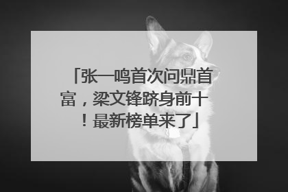 张一鸣首次问鼎首富，梁文锋跻身前十！最新榜单来了