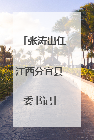 张涛出任江西分宜县委书记