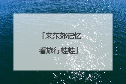 来东郊记忆 看旅行蛙蛙