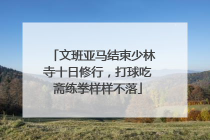 文班亚马结束少林寺十日修行，打球吃斋练拳样样不落