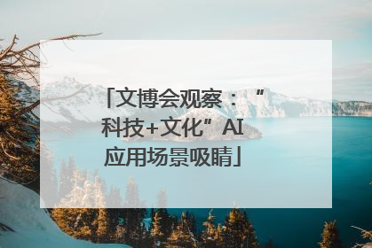 文博会观察：“科技+文化”AI应用场景吸睛