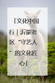 文化中国行｜沂蒙老区“守艺人”的文化匠心