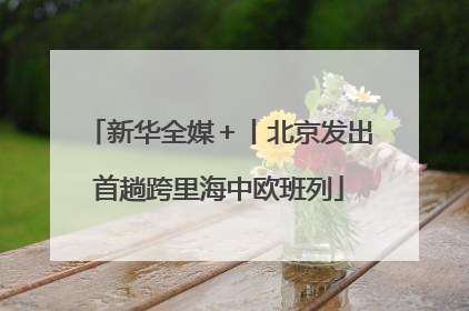 新华全媒＋丨北京发出首趟跨里海中欧班列