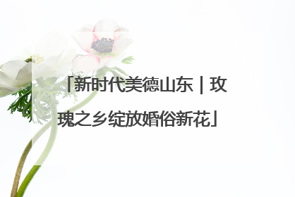 新时代美德山东｜玫瑰之乡绽放婚俗新花