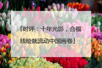 时评：十年光影，合福线绘就流动中国画卷
