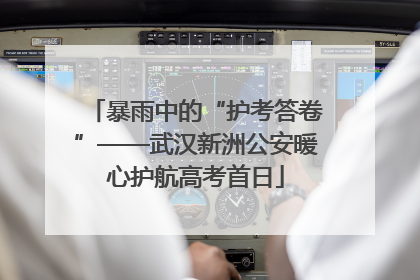 暴雨中的“护考答卷”——武汉新洲公安暖心护航高考首日