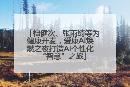 檀健次、张雨绮等为健康开麦，爱康AI焕燃之夜打造AI个性化“智愈”之旅