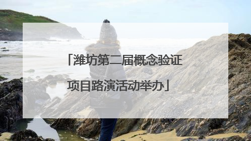潍坊第二届概念验证项目路演活动举办