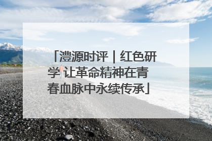 澧源时评｜红色研学 让革命精神在青春血脉中永续传承
