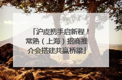沪虞携手启新程！常熟（上海）招商推介会搭建共赢桥梁