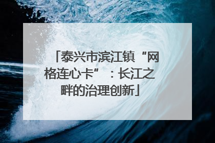 泰兴市滨江镇“网格连心卡”：长江之畔的治理创新
