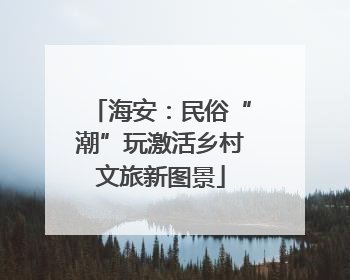 海安：民俗“潮”玩激活乡村文旅新图景