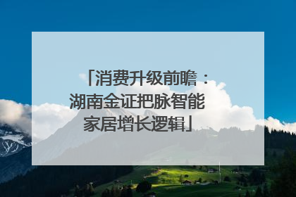 消费升级前瞻：湖南金证把脉智能家居增长逻辑