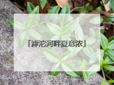 滹沱河畔夏意浓