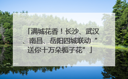 满城花香！长沙、武汉、南昌、岳阳四城联动“送你十万朵栀子花”