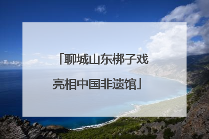 聊城山东梆子戏亮相中国非遗馆
