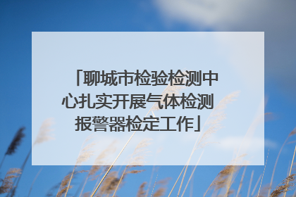 聊城市检验检测中心扎实开展气体检测报警器检定工作