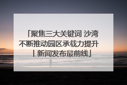 聚焦三大关键词 沙湾不断推动园区承载力提升丨新闻发布最前线