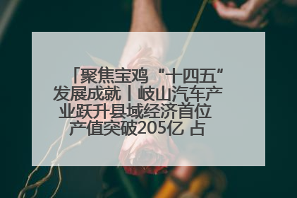 聚焦宝鸡“十四五”发展成就丨岐山汽车产业跃升县域经济首位 产值突破205亿 占规上工业75%