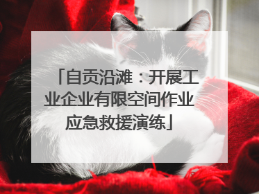 自贡沿滩：开展工业企业有限空间作业应急救援演练