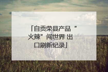 自贡荣县产品“火辣”闯世界 出口刷新纪录