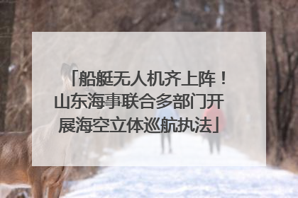船艇无人机齐上阵！山东海事联合多部门开展海空立体巡航执法